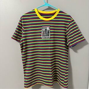 Colorful Striped Polaroid T-Shirt